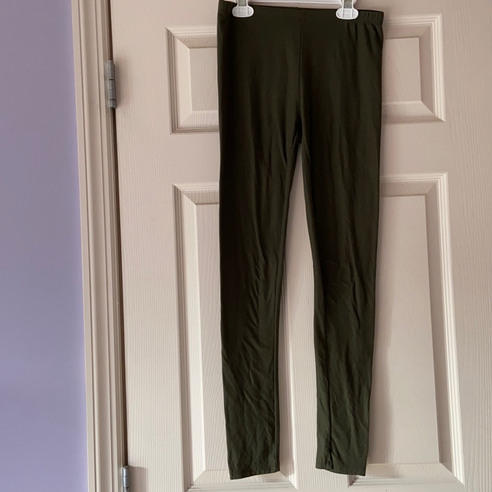 Hippie Rose Army Green Leggings